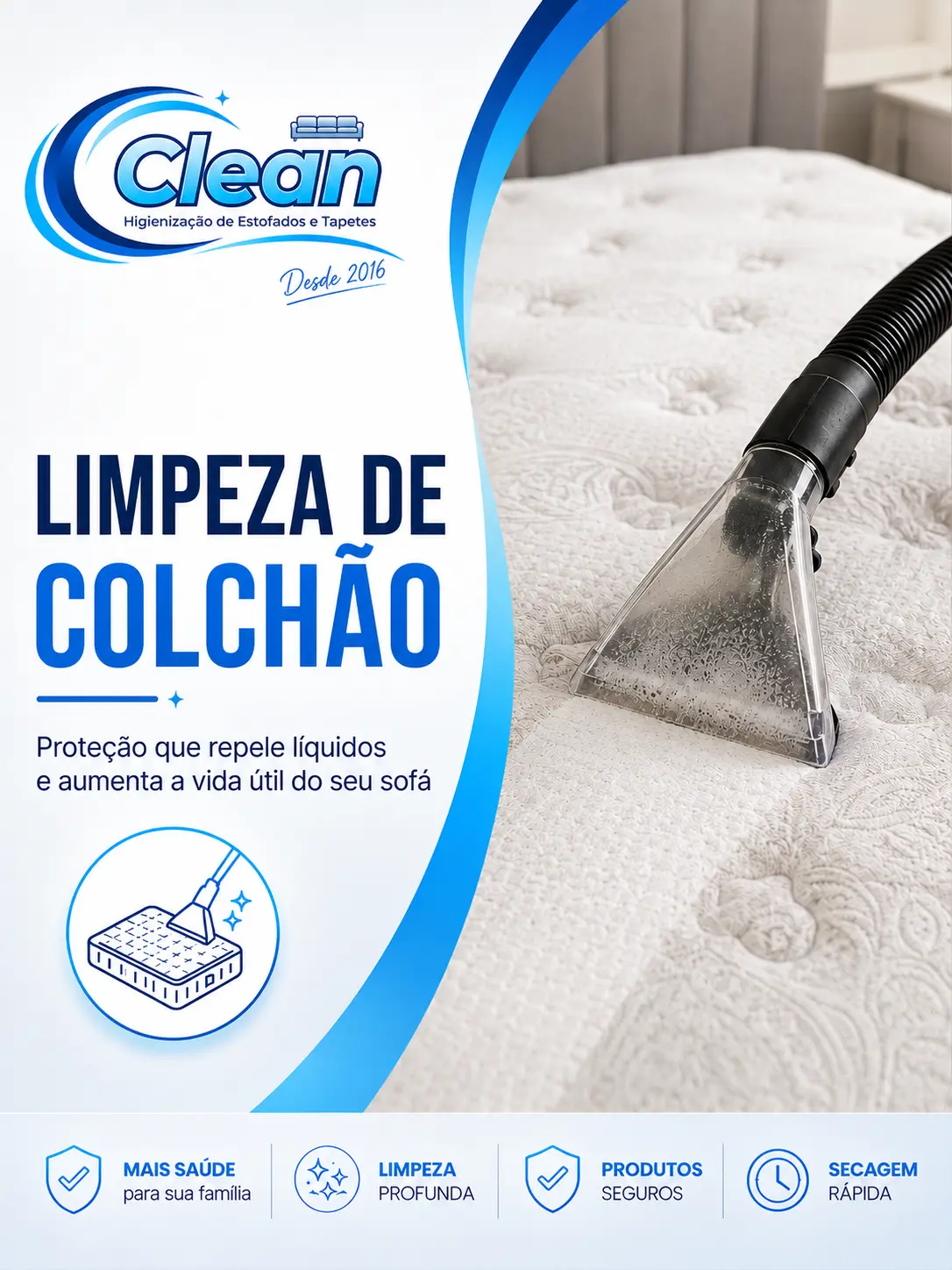 Limpeza de colchão