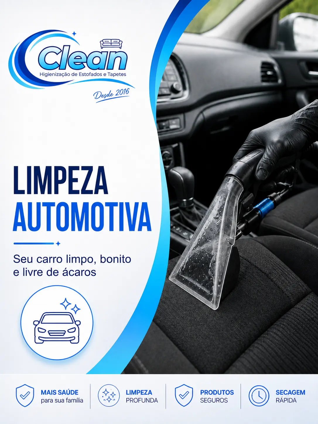 Limpeza de banco de carro
